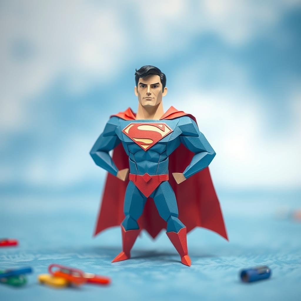 Origami Superman